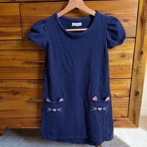 Tucker & Tate Children's Navy Sparkle Cat-Pocket Dress